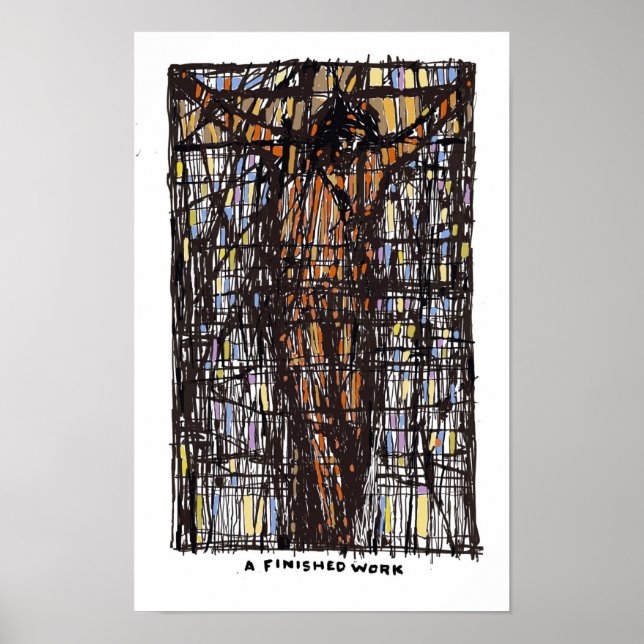 Un arte de pared de trabajo terminado (Frente)