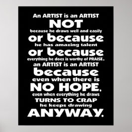 Un artista es... Póster