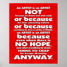 Un artista es... Póster