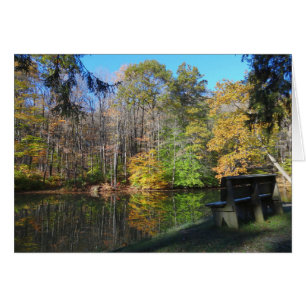 Un asiento con vistas al otoño en Pensilvania