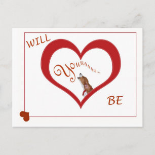 Un aullido de una tarjeta de la tarjeta del día de