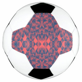 Un balón de fútbol con paneles negros y blancos