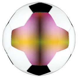 Un balón de fútbol con un patrón único
