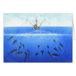 Un barco de pesca con cebo de cuchara con cebo de