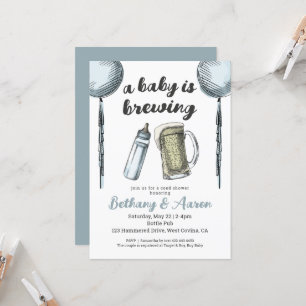 Un bebé está preparando invitaciones de Baby Showe