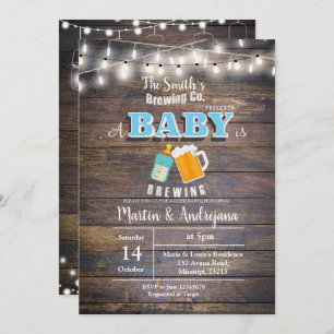 Un bebé está preparando la invitación Boy BaByQ