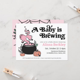 Un bebé está preparando la invitación de Baby Show