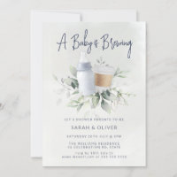 Un bebé está preparando la invitación de Baby Show