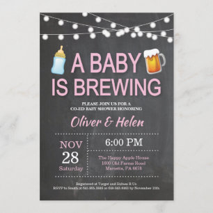 Un bebé está preparando la invitación de Baby Show