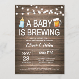 Un bebé está preparando la invitación de Baby Show