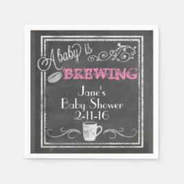 Un bebé está preparando la servilleta (Chica)