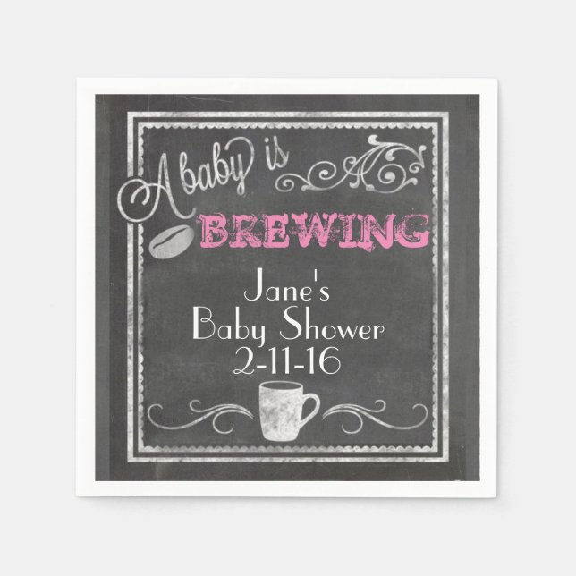 Un bebé está preparando la servilleta (Chica) (Anverso)