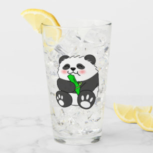 Un bebé lindo Panda comiendo una caminata de bambú