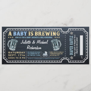 Un bebé prepara invitaciones para entradas de Baby