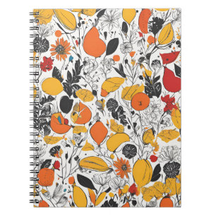 Un Bello Cuaderno Con Arte Botánico Abstracto