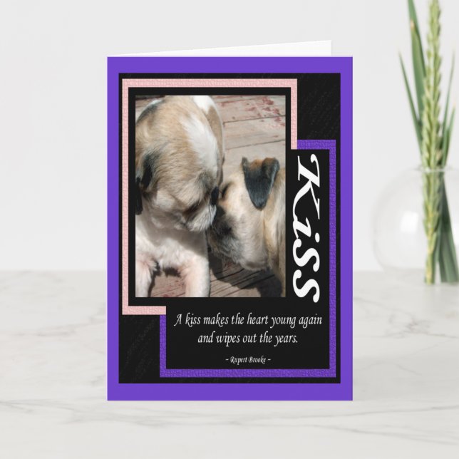 Un Beso... Tarjeta mediana (Anverso)