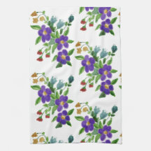 Un Blanco Oscuro En Toda La Toalla De Té Florida