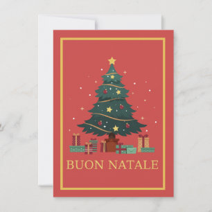 Un bonito árbol de navidad Buon Natale