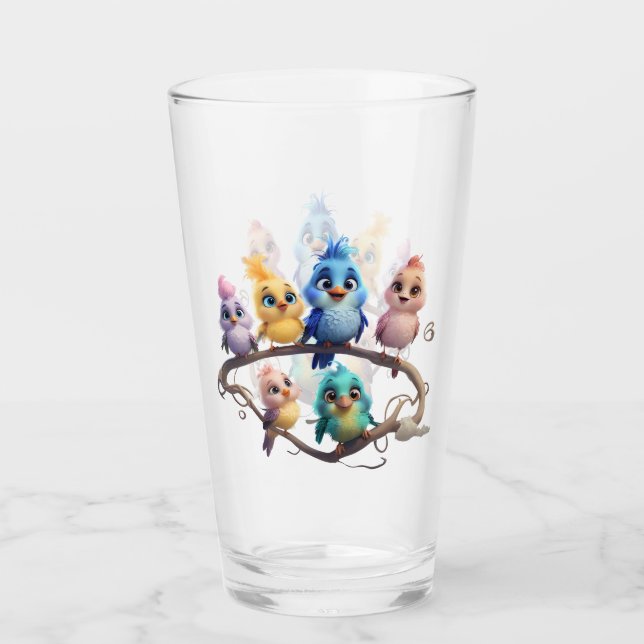 Un bonito desfile de pájaros personalizados en col (Anverso)