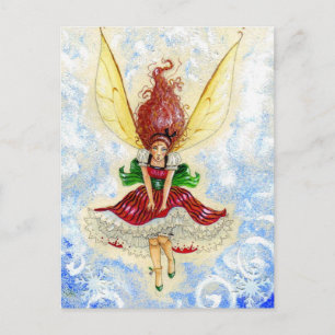 Un borrador de postal de invierno