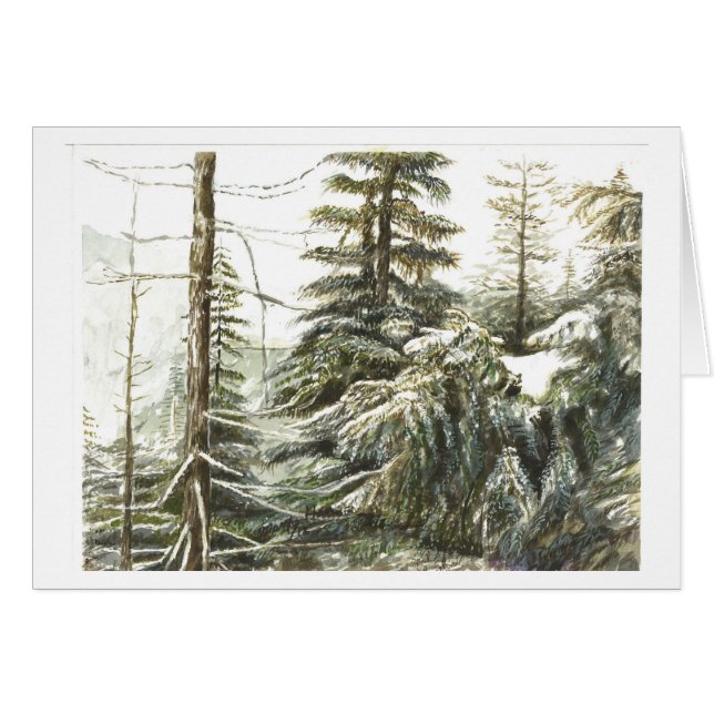 Un bosque de invierno (Anverso (Horizontal))