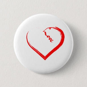 Un botón de corazón adorable