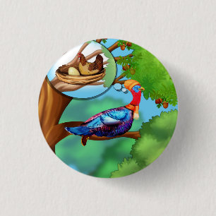 Un botón pequeño de la jota de gancho con burbuj