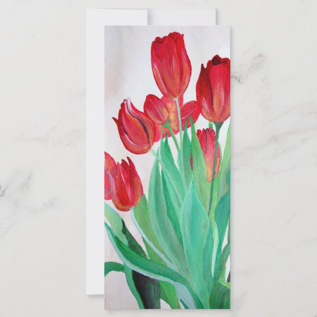 Un Bouquet de Tulipanes Rojos (Anverso)