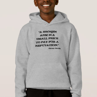 "UN BRAZO QUEBRADO ES UN PEQUEÑO PRECIO A PAGAR UN