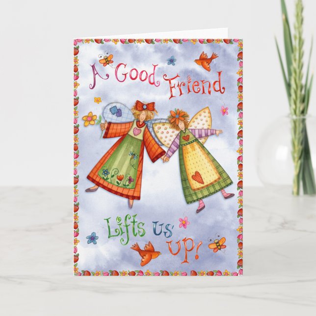 Un buen amigo - Tarjeta de felicitación (Anverso)