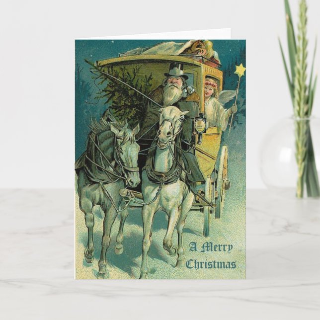 Un buen caballo de Navidad y un carro de transport (Anverso)