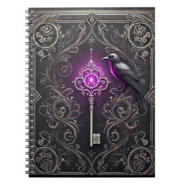 Un buen diseño de cuaderno de estilo gótico con un