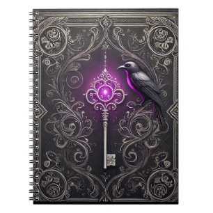 Un buen diseño de cuaderno de estilo gótico con un