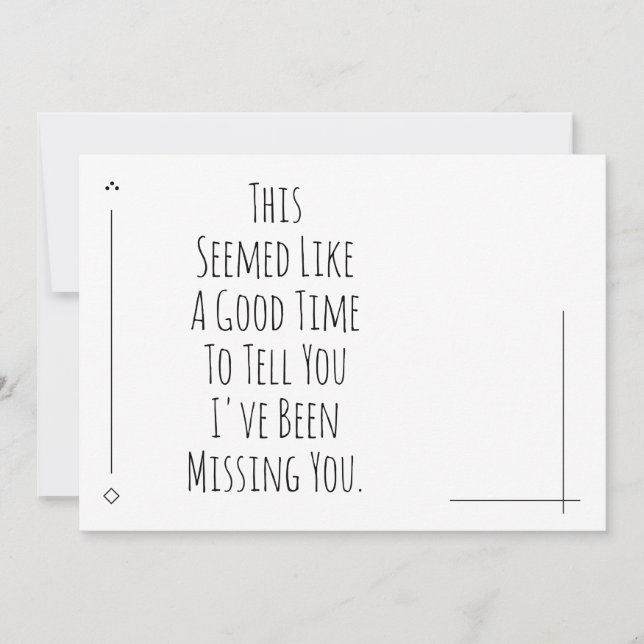 Un buen momento para decirte que te he estado extr (Anverso)