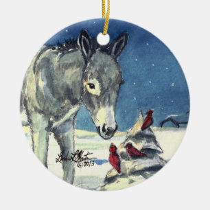 Un burro para los ornamentos del navidad