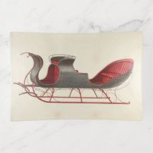 Un caballo abierto en Sleigh - Navidades