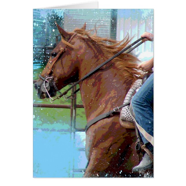 Un Caballo de Pole Bending (Frente)