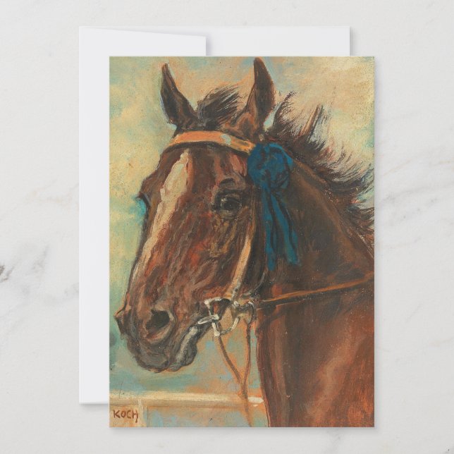 Un caballo ganador | Ludwig Koch (Anverso)