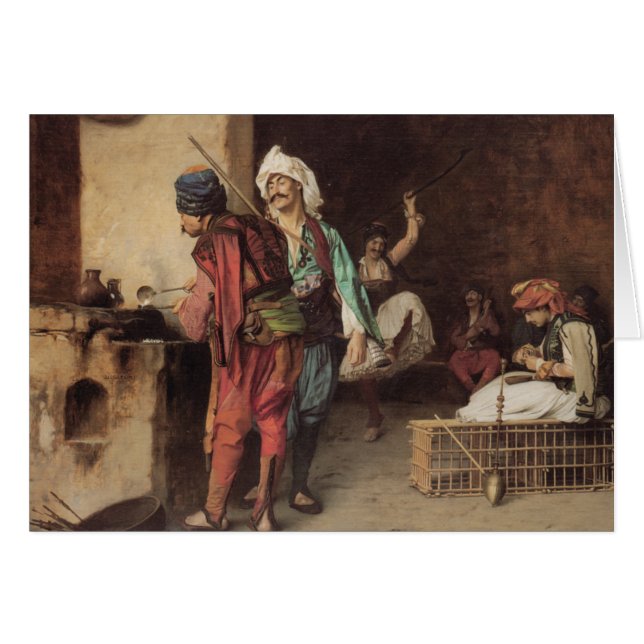 "Un café en El Cairo" por Jean León Gerome (Anverso (Horizontal))