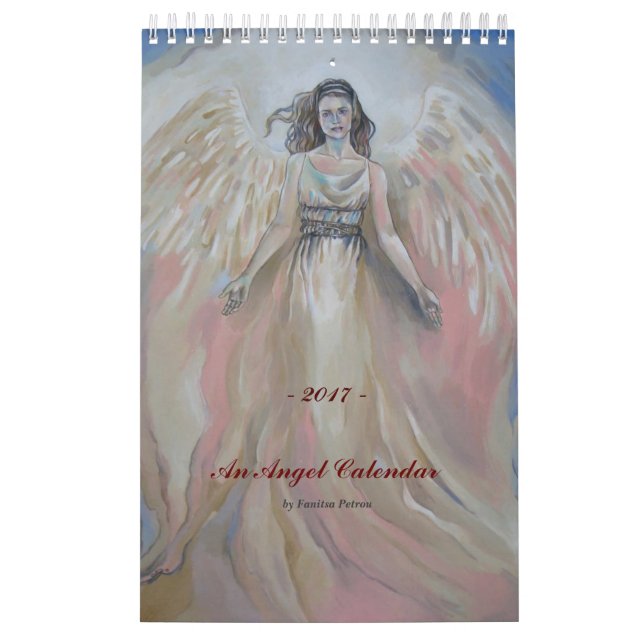 Un calendario 2017 del ángel - pequeño (Tapa)