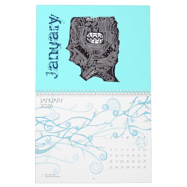 Un calendario asombroso por un año asombroso 2012 (Jan 2026)