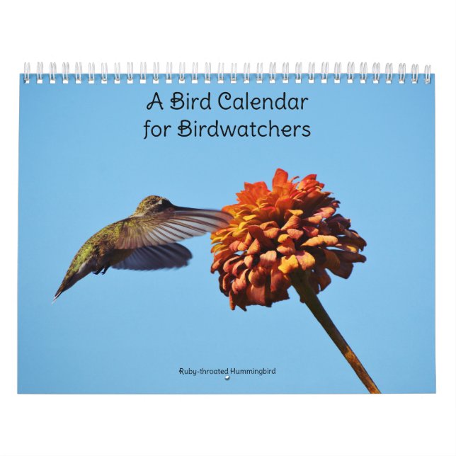 Un calendario de aves para observadores de aves (Tapa)