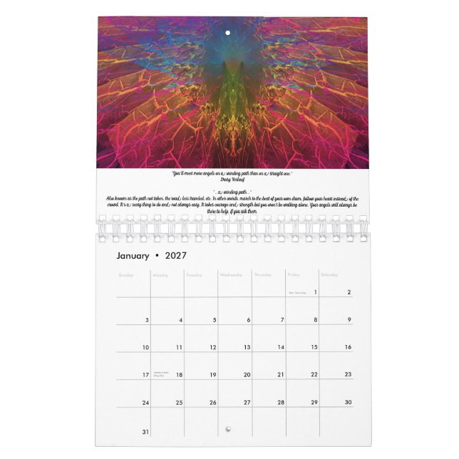 Un calendario de muchos ángeles (Jan 2027)
