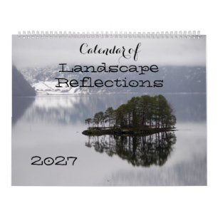 Un calendario de reflejos del paisaje para 2027