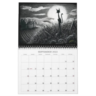 Un calendario del año de Boo Kitty