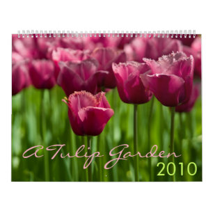 Un calendario del jardín 2010 del tulipán
