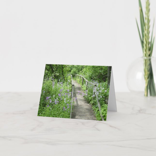 Un camino menos tomado de la tarjeta del día de la (Anverso)