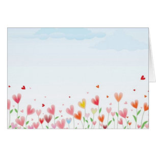 Un campo de corazones