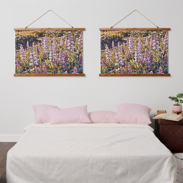 Un campo lleno de flores - Tapiz de pared (Dormitorio)