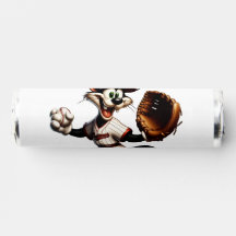 Un cántaro de béisbol para gato tonto se levanta